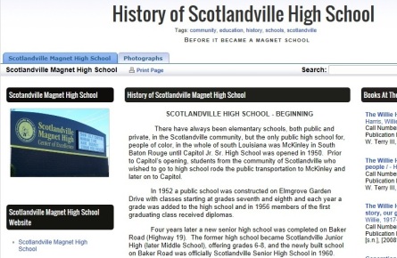 Scotlandville High School Info